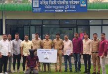 नांदेडसिटी पोलिसांची धडक कारवाई; गावठी पिस्टलसह आरोपी जेरबंद.