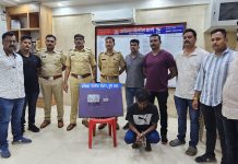 रेकॉर्डवरील आरोपीकडून गावठी पिस्टल व दोन जिवंत काडतुसे हस्तगत.