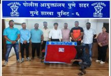 पुणे गुन्हे शाखेची मोठी कारवाई; सराईत गुन्हेगाराकडून गावठी पिस्टलसह काडतुसे जप्त.