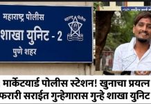 पुणे गुन्हे शाखा युनिट-२ ची मोठी कारवाई | खुनाच्या प्रयत्नातील २ महिन्यांपासून फरार आरोपी ‘चॉकलेट’ जेरबंद.