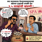 स्पा चालकाला वेश्या व्यवसायाच्या खोट्या गुन्ह्याची धमकी देत १.५ लाखांची खंडणी.