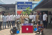 चोरीच्या गाड्या वापरून जबरी चोरी, चैन स्नॅचिंग करणारे दोन आरोपी केले जेरबंद.